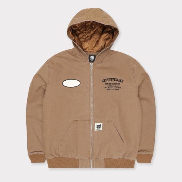 g59 lined canvas work brown jacket g59 lined canvas work brown jacket