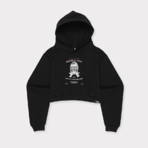 g59 chateau cropped womens hoodie black